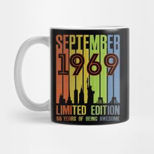 September 1969 55 Years Of Being Awesome Limited Edition Mug